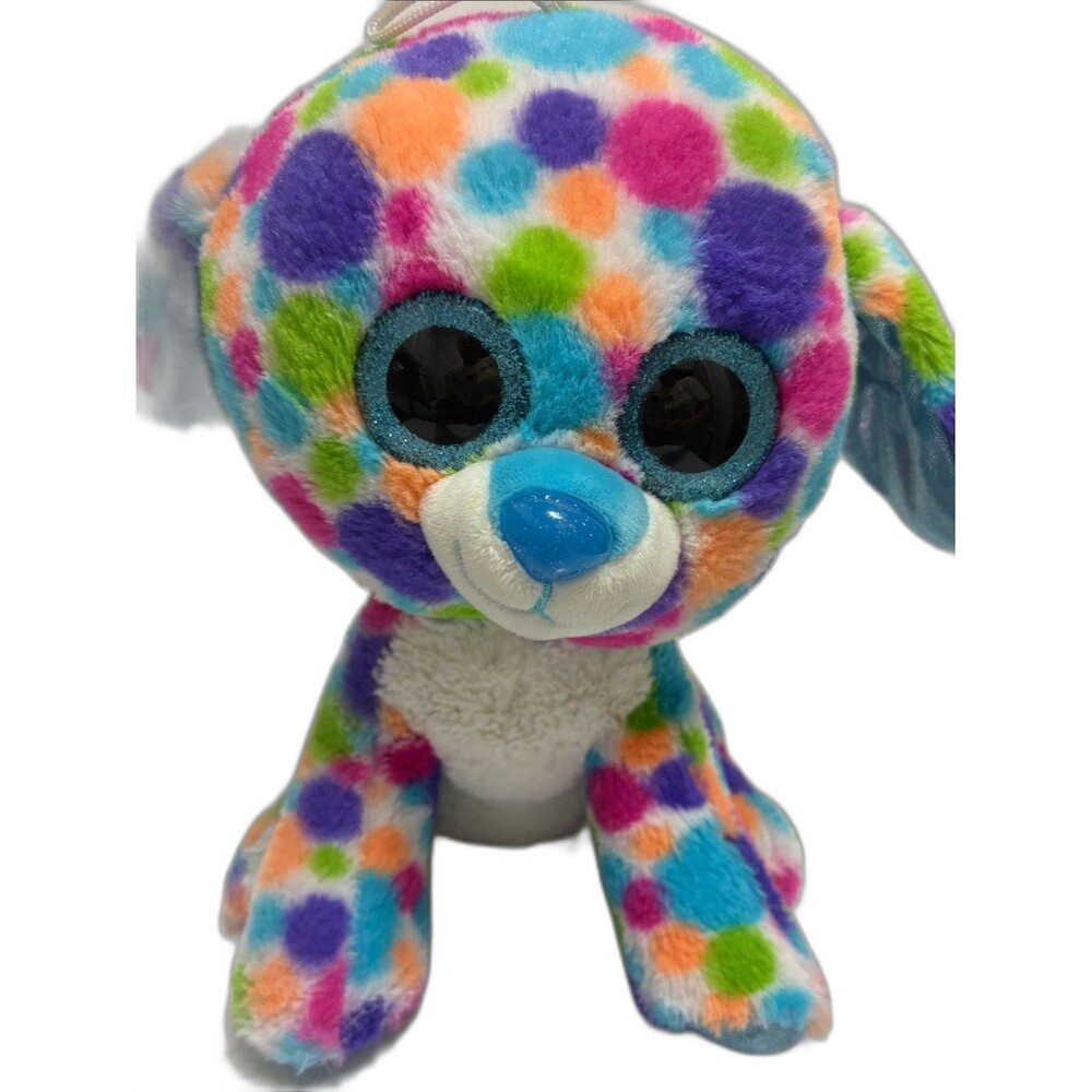 Toy Factory Scent Sations Rainbow Polka Dot Dog 9" Plush